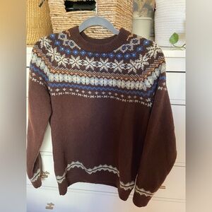 Gap Fair Isle Wool Blend Sweater